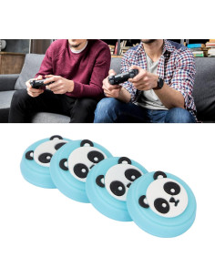 Empuñaduras de Pulgar de Silicona Zopsc para PS5 - Panda 4 Pcs 2
