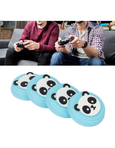 Empuñaduras de Pulgar de Silicona Zopsc para PS5 - Panda 4 Pcs