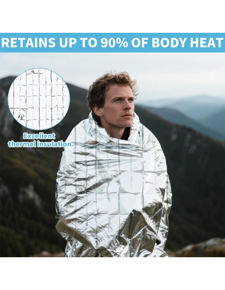 Manta Térmica de Emergencia Frontline 137x213 cm - 4 Unidades