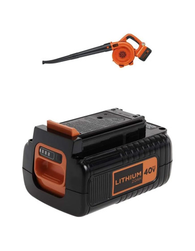 Soplador Inalámbrico BLACK+DECKER 40V MAX con Batería 2.0Ah