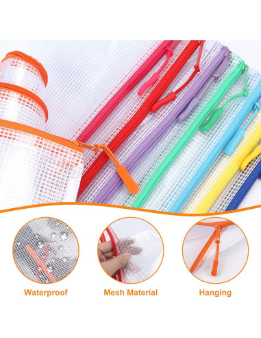 20 Bolsas de Cremallera A3 YOPCDJ Reutilizables 43x30 cm