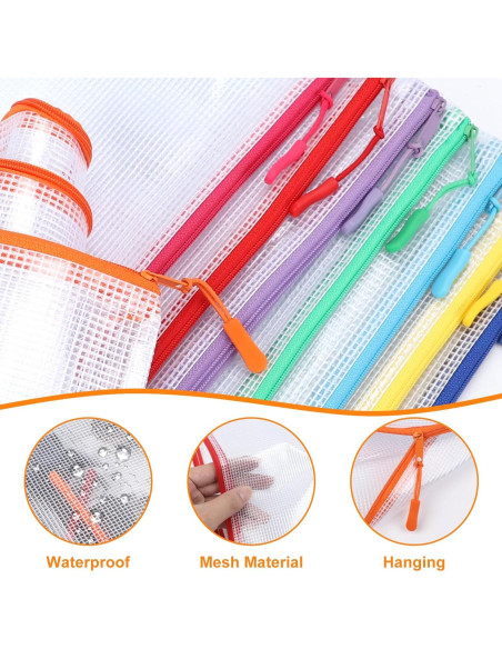 20 Bolsas de Cremallera A3 YOPCDJ Reutilizables 43x30 cm