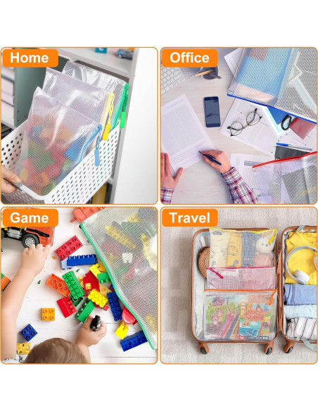 20 Bolsas de Cremallera A3 YOPCDJ Reutilizables 43x30 cm