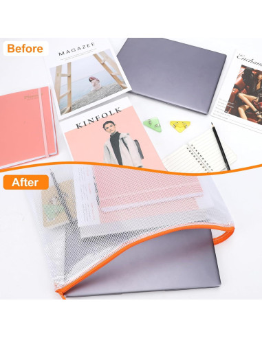 20 Bolsas de Cremallera A3 YOPCDJ Reutilizables 43x30 cm