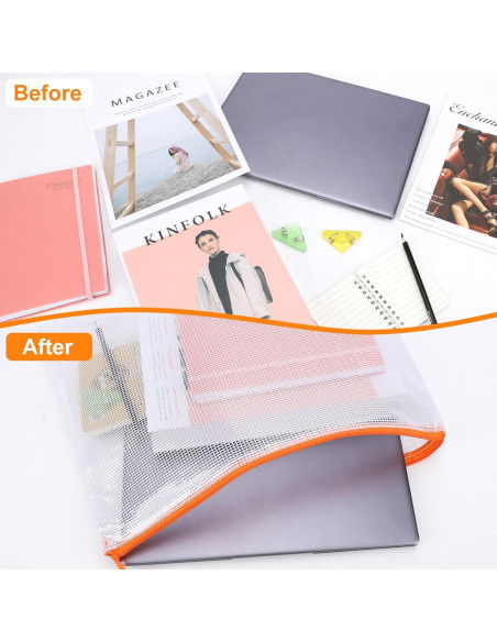 20 Bolsas de Cremallera A3 YOPCDJ Reutilizables 43x30 cm