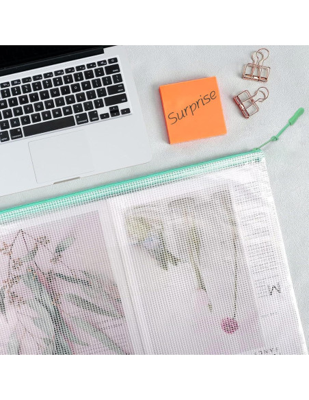 20 Bolsas de Cremallera A3 YOPCDJ Reutilizables 43x30 cm