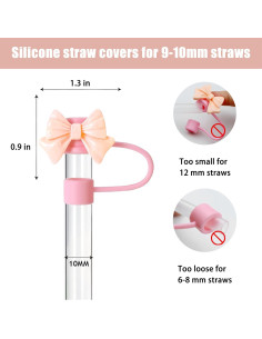 8 Tapas de Silicona para Popote Stanley 30/40 Oz SEMATA 2