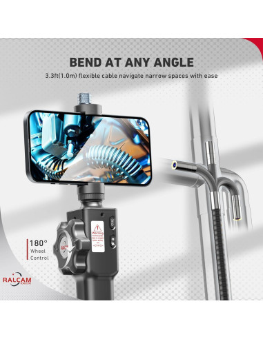 Borescopio Articulado Ralcam 5.5mm con Luz para Inspección