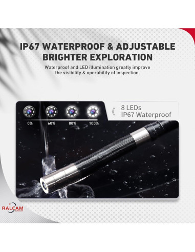 Borescopio Articulado Ralcam 5.5mm con Luz para Inspección
