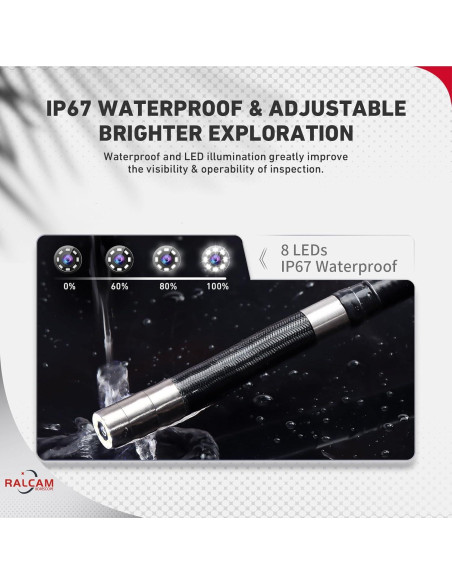 Borescopio Articulado Ralcam 5.5mm con Luz para Inspección