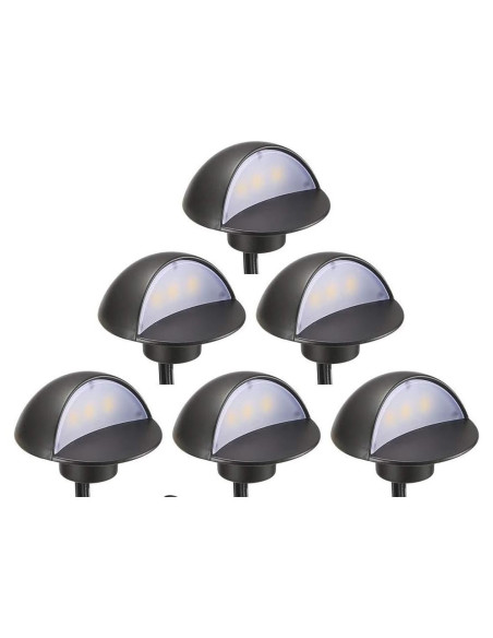 FVTLED Kit de 6 Luces LED Impermeables para Escalones 12V