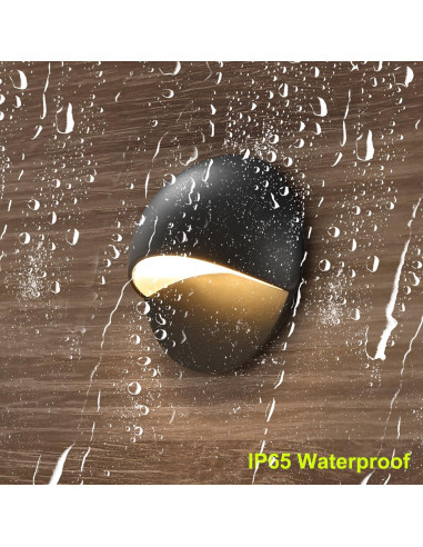 FVTLED Kit de 6 Luces LED Impermeables para Escalones 12V