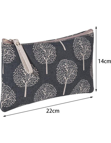 SUMAJU 2 Pcs Bolsa Cosmética Lona Multifuncional 21.8x14 cm