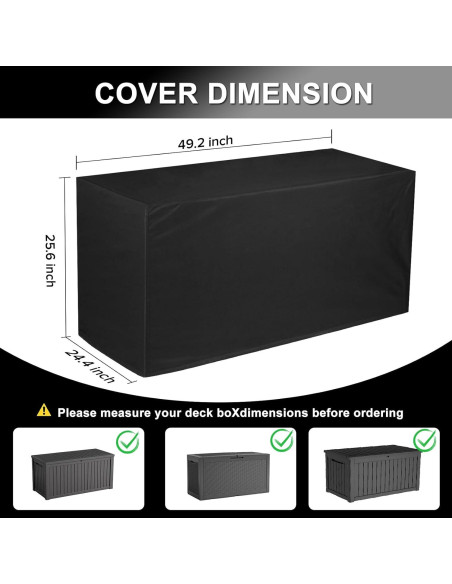 Cubierta de Almacenamiento Exterior ZUCONKITCH 124.5x61cm Impermeable