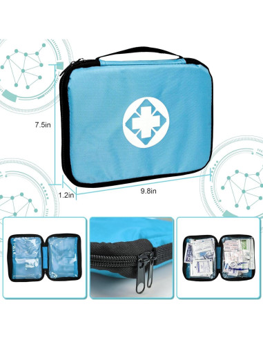 Kit de Primeros Auxilios 300 Piezas 1st Aid Impermeable