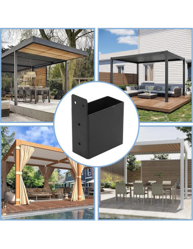 Soporte de Techo para Pérgola Rasugarlary 2x4 - 4 Pcs Acero