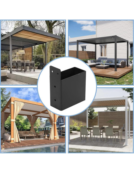 Soporte de Techo para Pérgola Rasugarlary 2x4 - 4 Pcs Acero