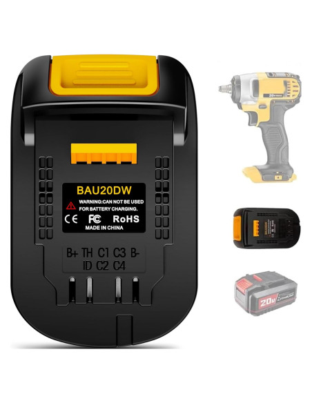 Adaptador de Batería BAU20DW para Dewalt 20V - OGJUNX