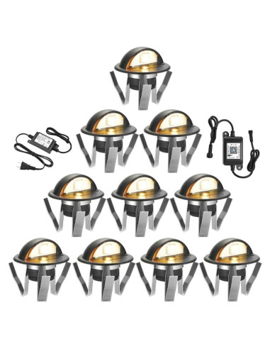 Kit de Luces LED Empotradas FVTLED 10pcs Blanco Cálido WiFi
