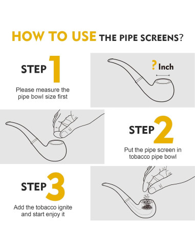 Pantallas de Tubo de Latón Scotte 200 Piezas 9.5mm