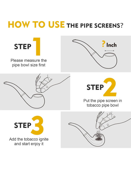 Pantallas de Tubo de Latón Scotte 200 Piezas 9.5mm