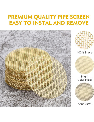 Pantallas de Tubo de Latón Scotte 200 Piezas 9.5mm