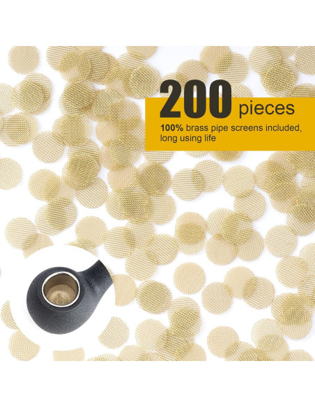 Pantallas de Tubo de Latón Scotte 200 Piezas 9.5mm