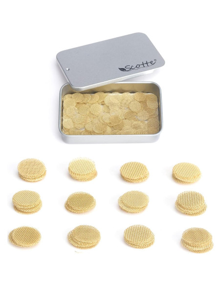 Pantallas de Tubo de Latón Scotte 200 Piezas 9.5mm