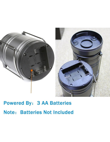 2 Linternas LED Ploarnovo para Camping y Emergencias