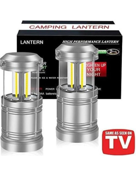 2 Linternas LED Ploarnovo para Camping y Emergencias