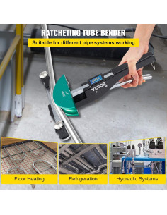 Doblador de Tubos VEVOR 6-22 mm Manual con 7 Matrices 2