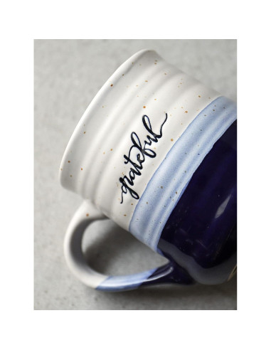 Tazas de Café DOWAN 510 ml Set de 2 con Mensajes Agradecido