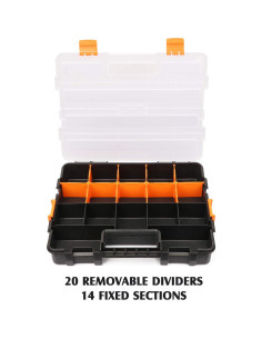 Juego de Organizadores de Herramientas MIXPOWER 2 Piezas 34 Compartimentos 2