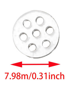 Filtros de Pantalla de Vidrio Borosilicato FDXGYH 20pcs 8mm 2