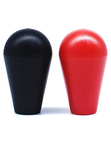 2 Pcs Joystick Bat Top Arcity Negro y Rojo para Arcade1up