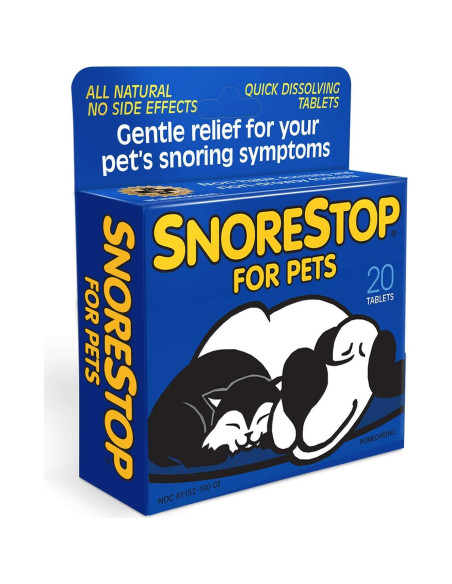 SnoreStop para Mascotas 20 Tabletas Masticables Antironquidos