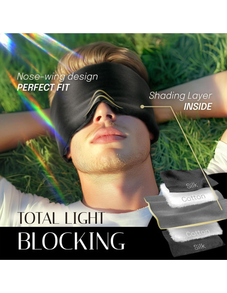 Máscara de Sueño de Seda OLESILK Grande Anti Arrugas