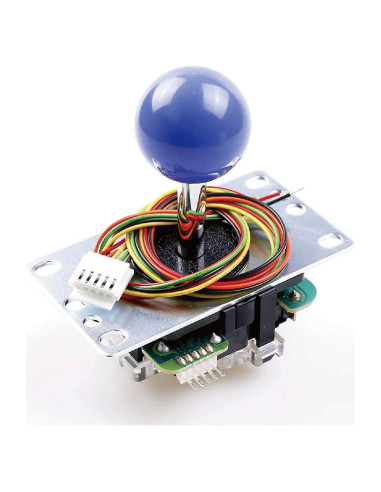 Joystick de Arcade SANWA JLF-TP-8YT Azul Oscuro, Alta Precisión