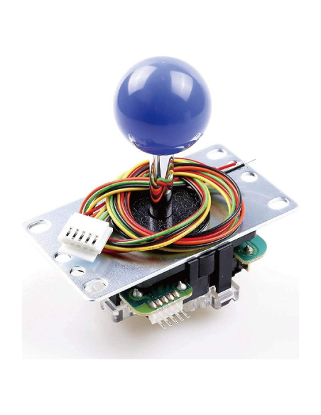 Joystick de Arcade SANWA JLF-TP-8YT Azul Oscuro, Alta Precisión