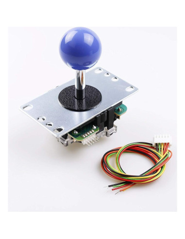 Joystick de Arcade SANWA JLF-TP-8YT Azul Oscuro, Alta Precisión