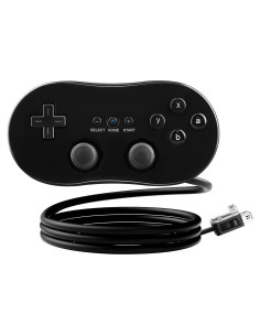 Controlador Clásico con Cable OSTENT para Nintendo Wii Negro