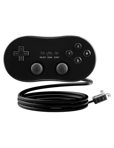 Controlador Clásico con Cable OSTENT para Nintendo Wii Negro
