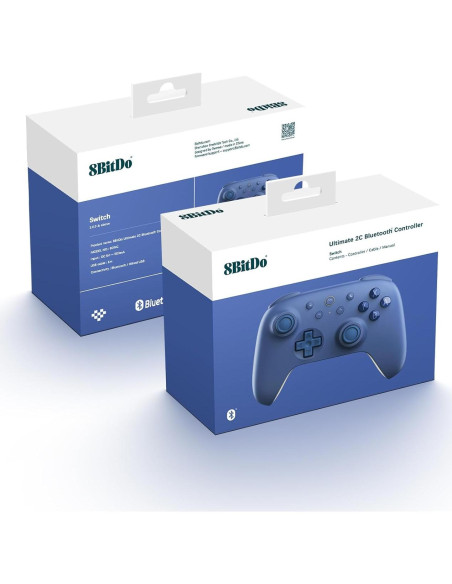 Controlador Bluetooth 8BitDo Ultimate 2C para Switch - Azul