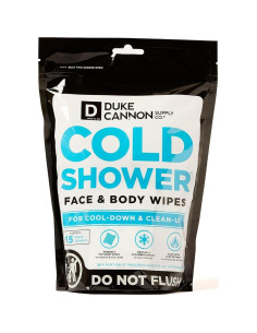 Toallitas Frías de Ducha Duke Cannon - 15 Toallitas Mentoladas 2