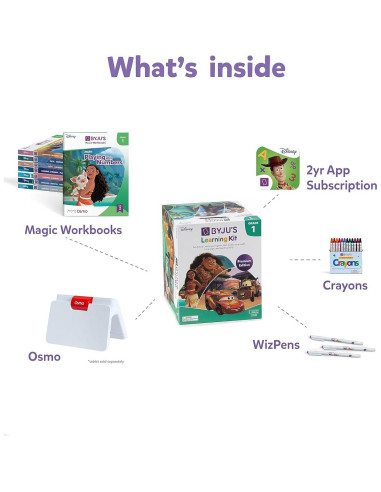 BYJU'S Aprendizaje Disney 1er Grado App + 8 Cuadernos 5-7 años