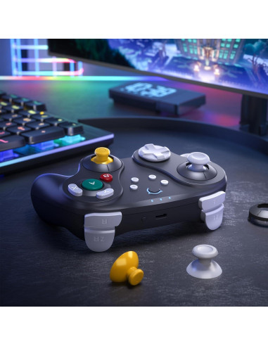 Controlador Bluetooth NYXI Warrior para Switch/NGC/Wii/PC - Negro