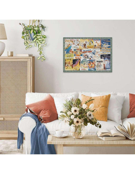 Rompecabezas Ravensburger Vintage Disney 1000 Piezas Adultos