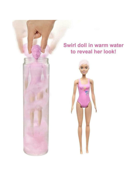 Muñeca Barbie Color Reveal Brillante con 7 Sorprisas - Mattel