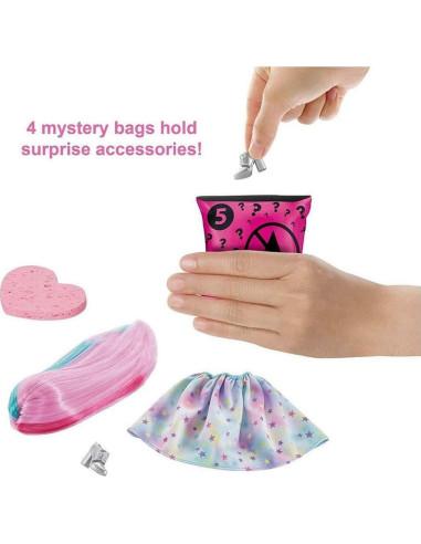 Muñeca Barbie Color Reveal Brillante con 7 Sorprisas - Mattel