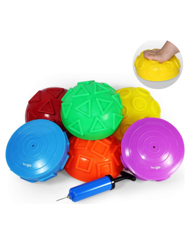 Set de 6 Podios de Equilibrio Erizo Yes4All con Bomba